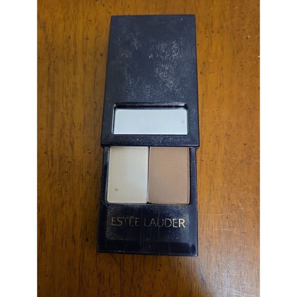 Estee Lauder Two in One Eyeshadow Eyeliner Wet/Dry Formula 01 Duo Linen Vintage - Picture 1 of 3